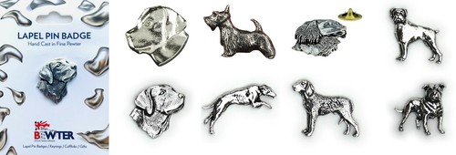 Dog pet lapel pin badges